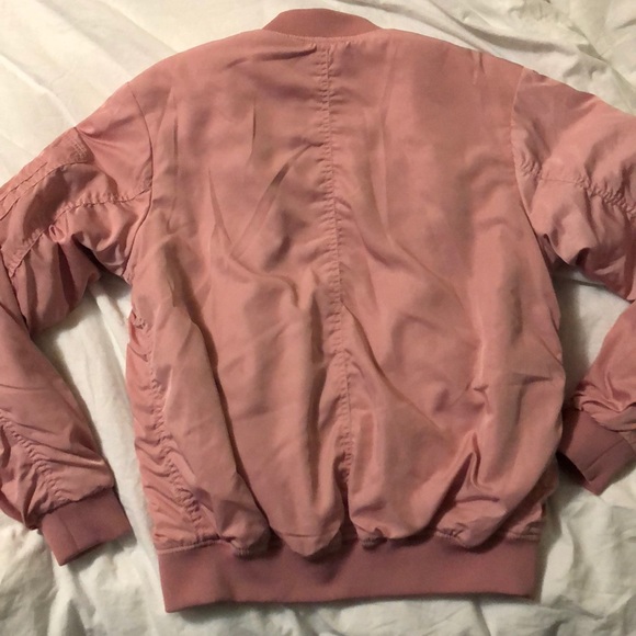 Rose Pink Bomber Jacket - Picture 4 of 4